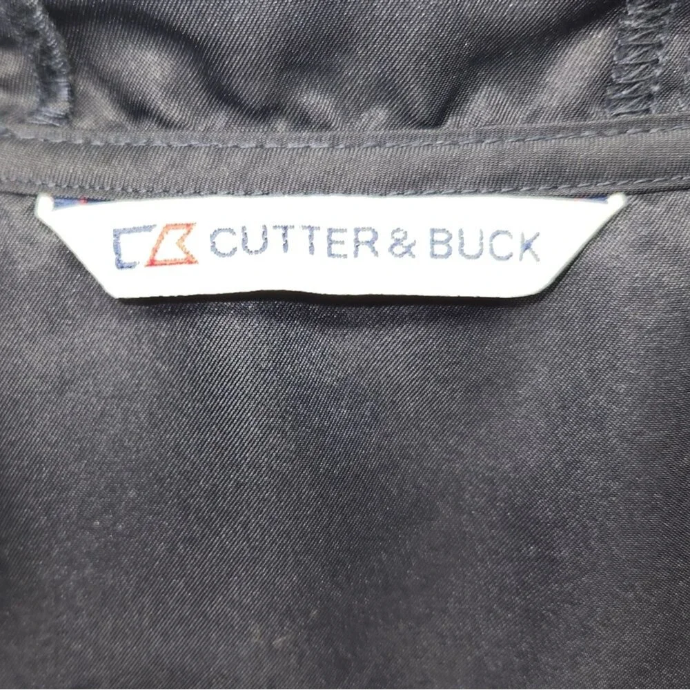 Cutter & Buck Women's MEDIUM WindTec Packable Navy Blue Golf 1/2 Zip Pullover